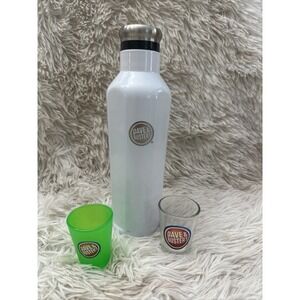 NEW Dave & Buster's Stainless Steel Tumbler & (2) Glass Shot Couple Gift Date